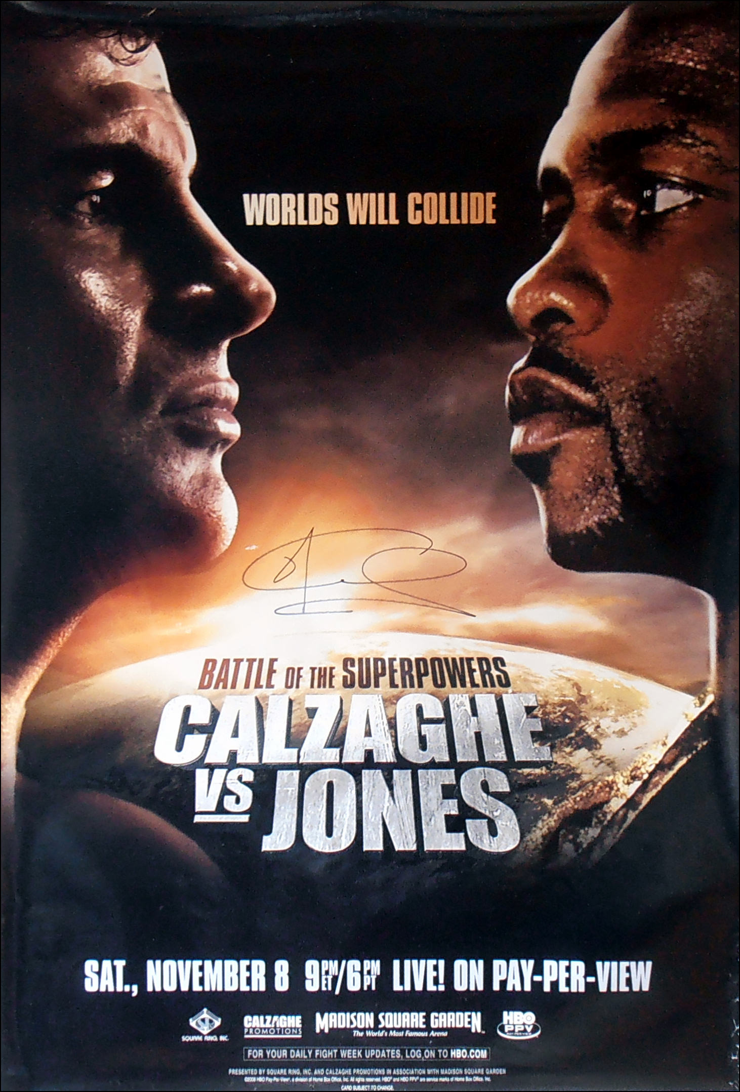 Joe Calzaghe Signed Photo Print Autographed Poster Boxing Memorabilia